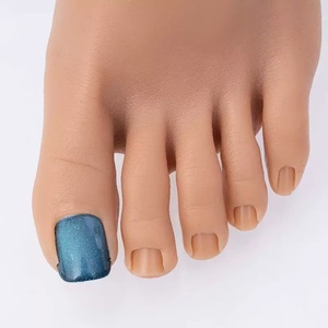Modèle de pied d'entraînement en silicone pour la pratique des ongles, 6 couleurs, modèle de pied d'imitation, support en silicone - Product Image 3