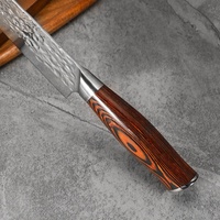 Couteaux de cuisine martelés japonais les plus pointus Couteau de chef professionnel pour la cuisine