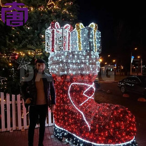 3D Christmas Boot <b>Light</b> Display Designed for Streets, Hotels, Parks and Festival Spaces - Product Image 2