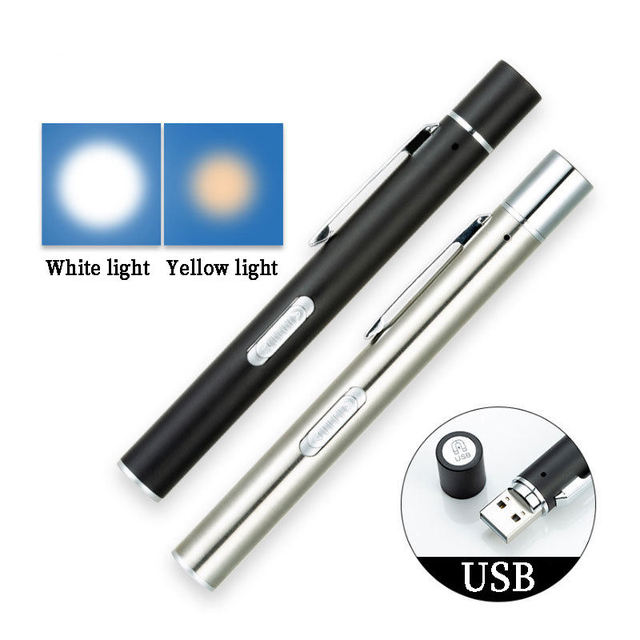 Stainless Steel LED 100-1000 Lumens IP65 Water Resistant AAA Battery Powered USB Rechargeable Adjustable Beam UV Flashlight