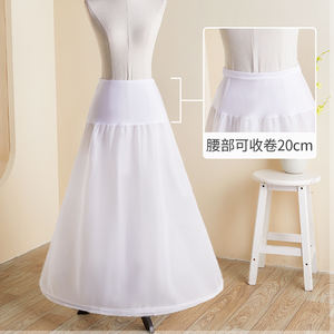 Vente en gros en stock <span class=keywords><strong>jupon</strong></span> crinoline trapèze pour <span class=keywords><strong>femme</strong></span> avec volants <span class=keywords><strong>jupon</strong></span> cerceaux pour robe de mariée - Product Image 4