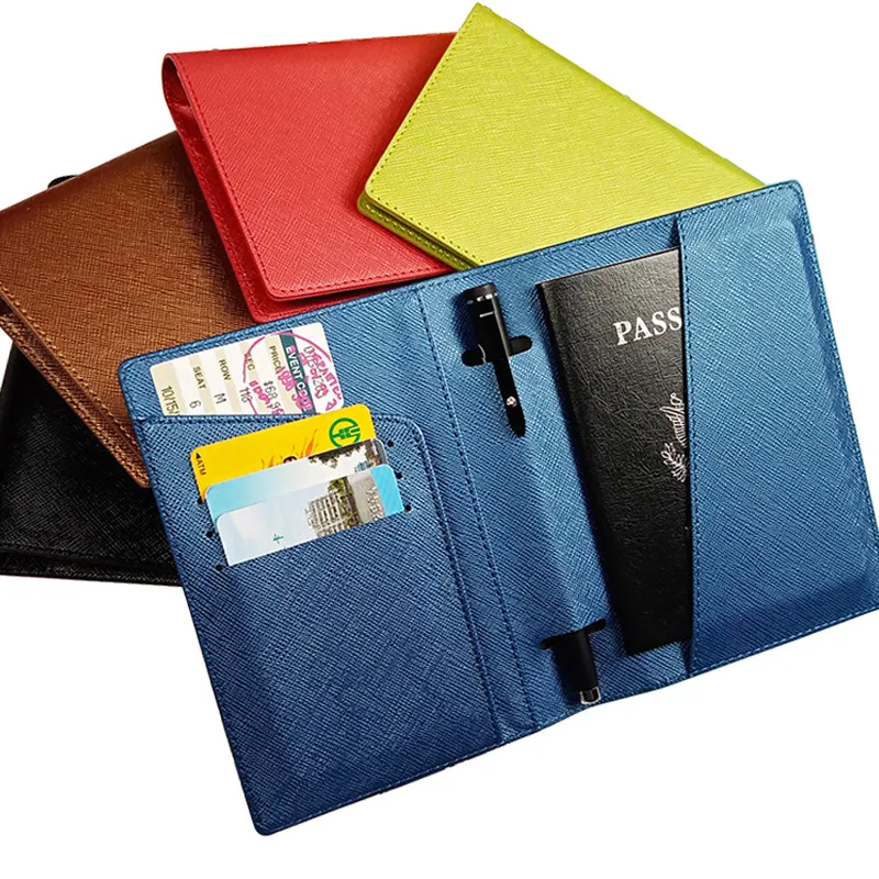 Offre Spéciale multi-fonction passeport porte-carte de crédit PU fantaisie voyage portefeuille concepteur