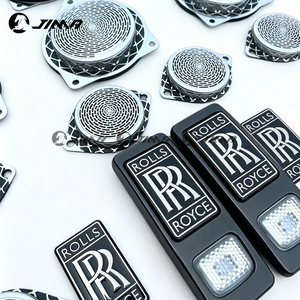 Cubierta de Bocina Plateada y Negra para Rolls-Royce, Compatible con Phantom, con la Opción de Actualizar a la Versión BB con el Logotipo Theblack - Product Image 1