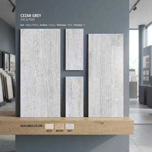 Calacatta Denim Veined Porcelain Tiles 600x1200mm Gloss Finish for Elegant Wall and Floor Spaces - Product Image 4