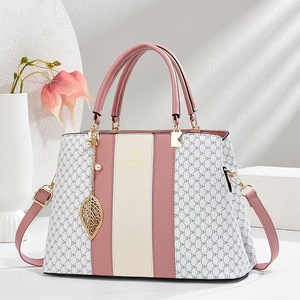 Fashion Large Capacity Single Women's Shoulder Tote Bags Square Chain PU Leather Middle Zipper design Waterproof <b>briefcase</b> - Product Image 2