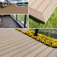 Plancher en bois composite WPC de haute qualité, co-extrusion creuse, terrasse en bois composite WPC, terrasse extérieure utilisée pour le balcon, planche 138H23-L