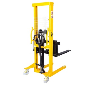 Xilin Montacarga Manual 2000kg 2 Ton 1.5m Lift Height Portable Hydraulic Self Loading Stacker With Forged <strong>Forks</strong> - Product Image 1