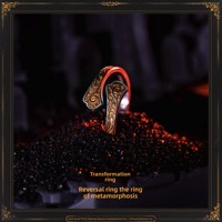 Boîte à bijoux Dark Souls III Tungsten Reversal Ring, bijoux de corps raffinés, emballage de bijoux, bijoux de corps tendance, argent 999