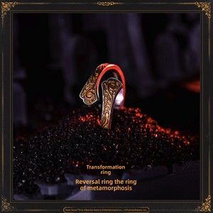 Boîte à bijoux Dark Souls III Tungsten Reversal Ring, bijoux de corps raffinés, emballage de bijoux, bijoux de corps tendance, argent 999 - Product Image 3