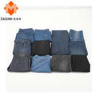 Zagumi Fashion Guangzhou – Balles de jeans usagés en denim baggy de première qualité pour hommes, origine Ouganda