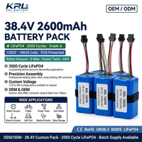 Paket Baterai Semi-solid State KRL 18650 11.1V 6600mAh yang Dapat Diisi Ulang untuk Peralatan Kebun Penyimpanan Energi Surya BMS 500