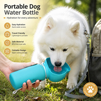 Nouveau produit transfrontalier : Gamelle et abreuvoir pliables en silicone pour chien, idéales pour les voyages en extérieur