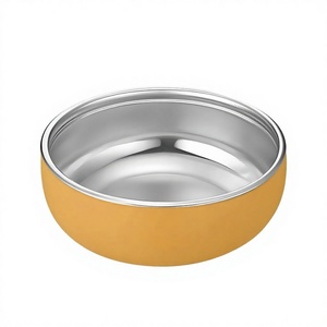 Tazón de servir duradero, no tóxico, de acero inoxidable con base de silicona, bonitos tazones para cereales, aptos para lavavajillas, para niños - Product Image 4