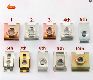 Accesorios para Placas de Matrícula de Automóviles, Base de Tornillos para Placa de Matrícula, Lámina de Hierro, Clip en Forma de U para Fijación de Guardabarros, Sujetador Metálico - Product Image 1