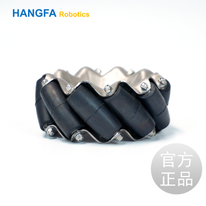 Ruedas de goma sólida de 4 pulgadas, rueda de acero al carbono para plataforma <span class=keywords><strong>AGV</strong></span>, venta al por mayor - Product Image 3
