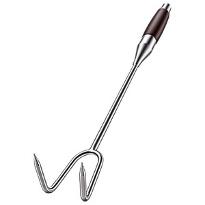 Gancho para carne de acero inoxidable Nyocan de 40-70 cm para asar y cocinar al vapor con mango de madera - Product Image 5