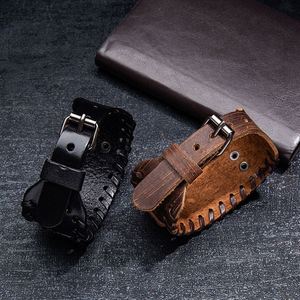 Nordic Viking Style Wide Leather <b>Compass</b> Bracelet Men's Bracelet Celtic Viking Jewelry Thor's Hammer Bracelet Accessories Gifts - Product Image 3