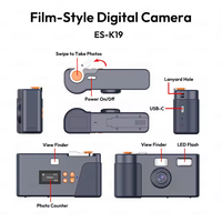 Appareil Photo Numérique Léger Vintage Compact et Sans Écran, Facile à Utiliser, pour Voyage et Débutants