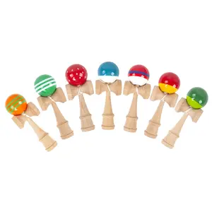 Custom Kendama Toy Wooden Skill Sword Cup Ball Games Outdoor Education Toys Sports Gifts For Kids