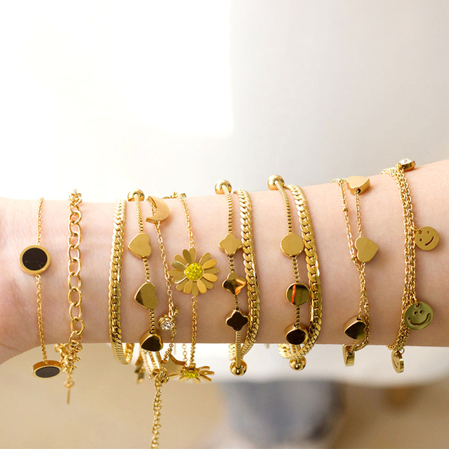 Dazgirl Stainless Steel Friendship Bracelets Festival Jewlery Pulseras Coloridas Charms Braccialetto Personalization
