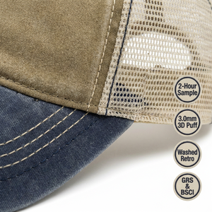 Gorra Trucker YKZG Y2K Verde Bosque, Estilo Vintage Desgastado, Malla de Velour, con Logotipo Personalizado en 3D, Unisex, para Pesca y Actividades al Aire Libre - Product Image 6