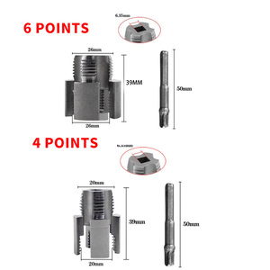 Ouvre-tuyau universel détachable pour <span class=keywords><strong>perceuse</strong></span> à main, pour le filetage des tuyaux PPR et PPE, avec kit de fabrication de filetages pour trous intérieurs et extérieurs - Product Image 6