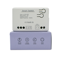 Interrupteur intelligent WiFi EWelink 1 canal AC 85-250V 220V, disjoncteur, commande à distance par application, relais à actionnement progressif, compatible avec Alexa