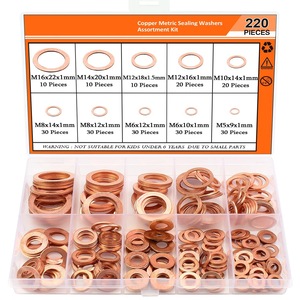 ชุดแหวนรองทองแดงแบบเมตริก 10 ขนาด M5 M6 M8 M10 M12 M16 สำหรับซ่อมรถยนต์ - Product Image 2