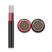 Cable Fotovoltaico de 2 Núcleos H1Z2Z2-K, Cobre Estañado Flexible, Fácil de Instalar y Conectar para Sistemas Solares Residenciales, Comerciales e Industriales