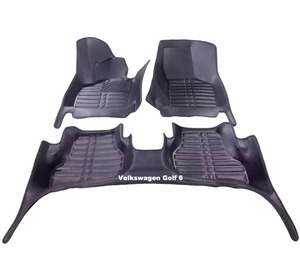 Alfombrillas de Coche de Cuero 5D Hechas a Medida para VW <span class=keywords><strong>Volkswagen</strong></span> Beetle <span class=keywords><strong>Polo</strong></span> Golf, Impermeables, Bonitas, Rosas y Moradas - Product Image 3