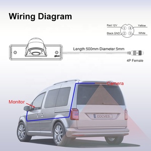Nhà máy OEM ODM ip69 không thấm nước xe phanh ánh sáng đảo ngược máy ảnh sao lưu máy ảnh cho Ford/Benz/Nissan/Fiat Vans Đoàn Lữ Hành máy ảnh - Product Image 5