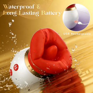 ของเล่นทางเพศ 3 in 1 แบบเลียและดูด พร้อมระบบสั่น 10 โหมด และฟังก์ชั่นดูด 3 แบบ - Product Image 2