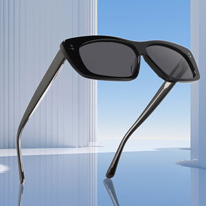 Gafas de sol rectangulares vintage de alta calidad con logotipo personalizado grueso acetato grabado recién llegado gafas de sol con lentes polarizadas - Product Image 4