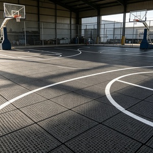 Inolp <b>Top</b> Quality Commercial Grade Half Court Basketball Flooring Outdoor Fiba Approved Half With <b>Net</b> Court - Product Image 3
