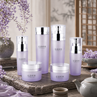 Flacons pompe en verre et pots à crème de luxe 120ml 100ml 40ml 30ml 50g 30g avec logo personnalisé pour emballage cosmétique