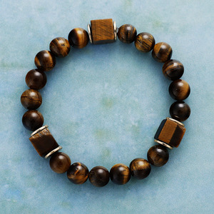 Bracelet élastique en pierres naturelles, bijoux unisexes, cadeau, origine Yiwu - Product Image 1