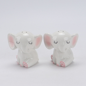 Encantadora Maceta <span class=keywords><strong>de</strong></span> Cerámica Blanca con Forma <span class=keywords><strong>de</strong></span> <span class=keywords><strong>Elefante</strong></span>, con Orejas y Patas Rosadas, Hermoso Porta Macetas con Temática Animal para Decoración - Product Image 2
