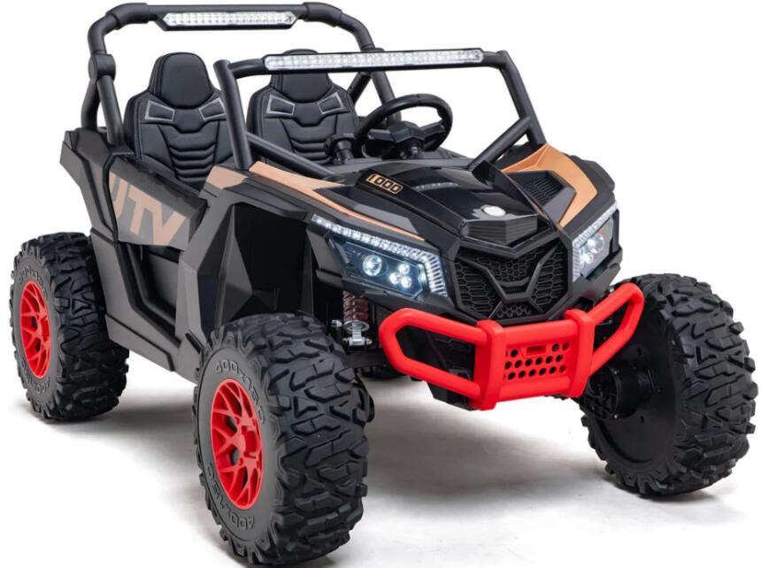 Noir avec enjoliveur rouge