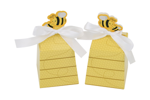 Bumble Bee caramelle scatole regalo alveare con nastri bomboniere scatole di caramelle per Baby Shower decorazioni di compleanno - Product Image 5
