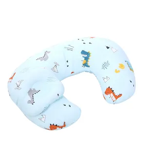 Oreiller de soutien pour bébé allaitant avec plateau de positionnement de la tête oreiller d'allaitement pour garçons filles oreiller d'alimentation pour nouveau-né