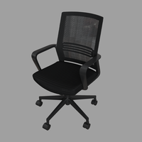 Chaise de bureau ergonomique moderne noire haute design réglable avec maille rotative pour meubles de laboratoire