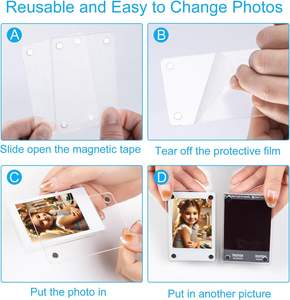 Cadre <span class=keywords><strong>photo</strong></span> magnétique en acrylique transparent pour photos <span class=keywords><strong>Polaroid</strong></span>, Fujifilm Instax - Product Image 5