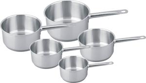 Ustensiles de cuisine antiadhésifs, ensemble d'ustensiles de cuisine en acier inoxydable, mini casseroles, avec poignées, poêle ouverte - Product Image 3