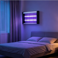 Lampe anti-moustiques UV haute efficacité à fixation murale, piège à mouches électrique, dispositif de lutte antiparasitaire pour intérieur, maison, hôtel