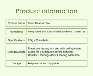 Private Label organic colon cleanser <b>tea</b> 20sachets per <b>box</b> Winstown Factory chinese cleansing <b>tea</b> best colon cleanser <b>Tea</b> - Product Image 5