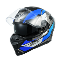 Logo personnalisé Homologation ECE2206 Matte Noir Gris Casque de moto Matériau ABS pour la conduite sur route