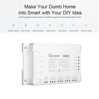 SONOFF — commutateur WIFI 4CH Pro R3, commutateur multicanal sans fil pour maison intelligente, Module d'automatisation, contrôleur 433mHz, télécommande