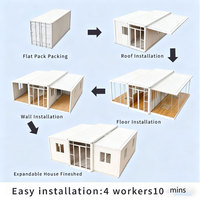 Maison conteneur extensible et pliable de fabrication chinoise pour projets résidentiels et commerciaux internationaux