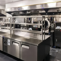 Peralatan Dapur Komersial Kustom Satu Set Lengkap Bahan Stainless Steel Solusi Proyek Katering Restoran Tenaga Gas & Listrik