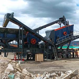 Concasseur de béton mobile sur roues de 150 t/h utilisé pour le traitement des déchets de construction en Colombie - Product Image 2